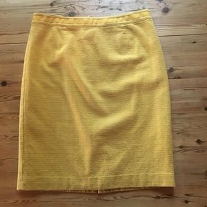 Boden yellow pencil skirt